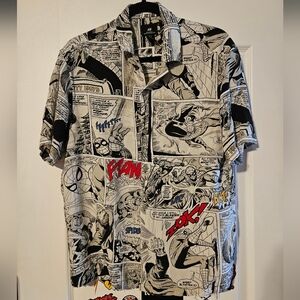 H&M Spider-Man Button Down Size S